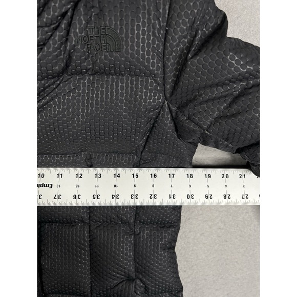 The North Face Women's Down Jacket Coat XS Puffer Parka Warm Black Hooded - Picture 3 of 12